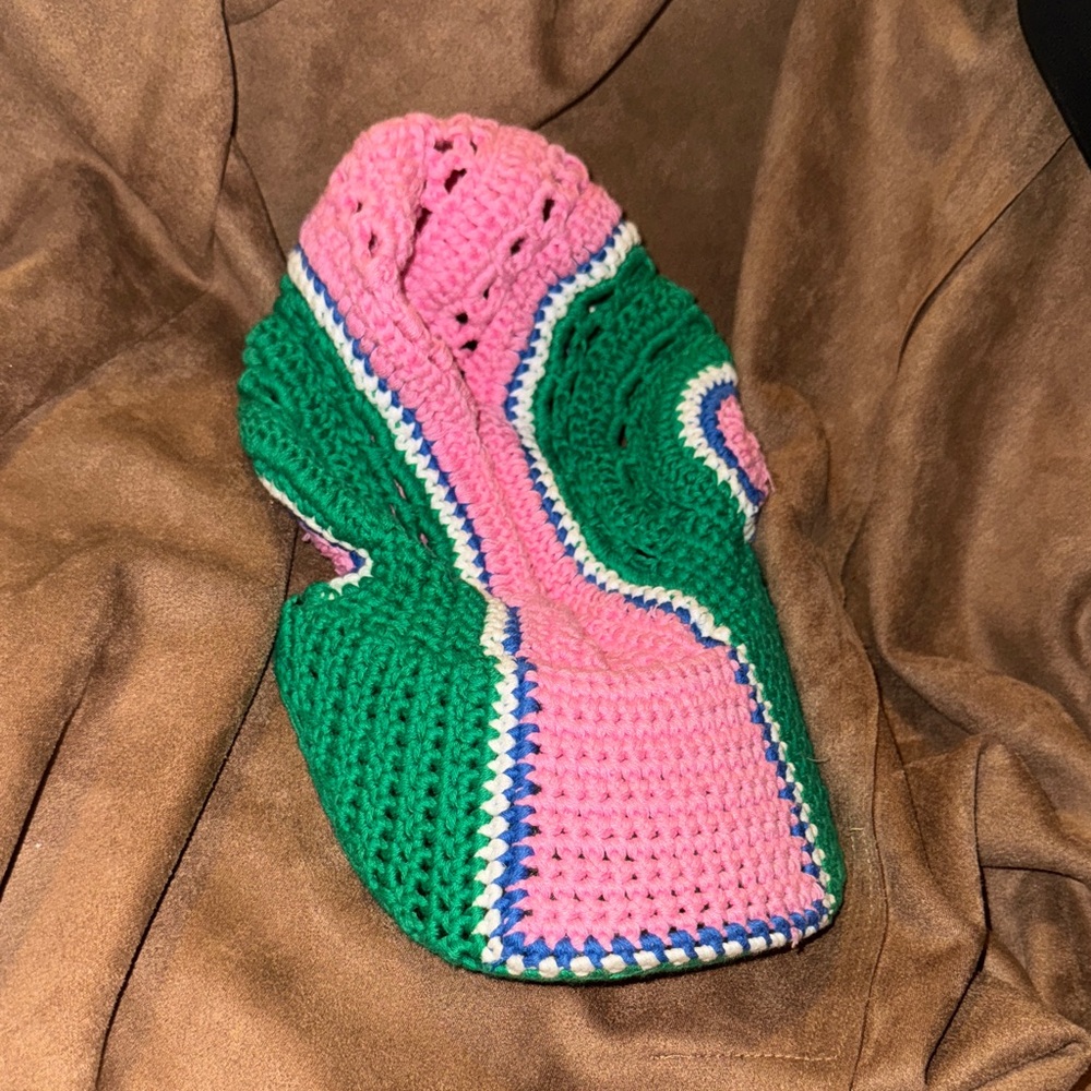 Colorful Crochet Dog Sweater
